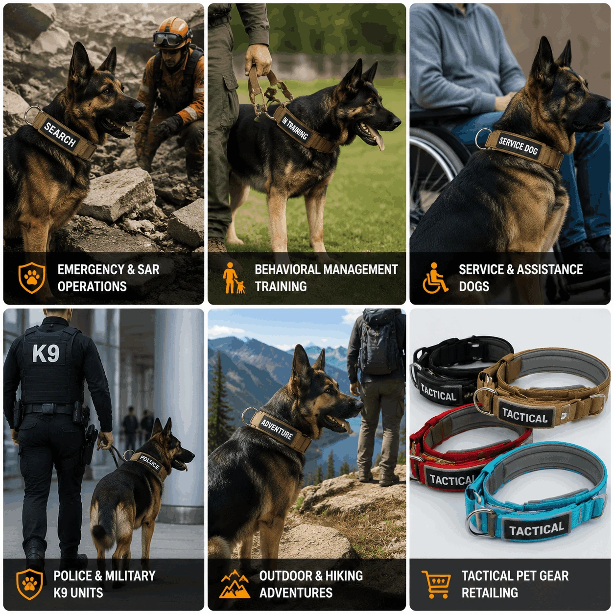 Tactical Dog Collar with Name Tactical Dog Collar with Name